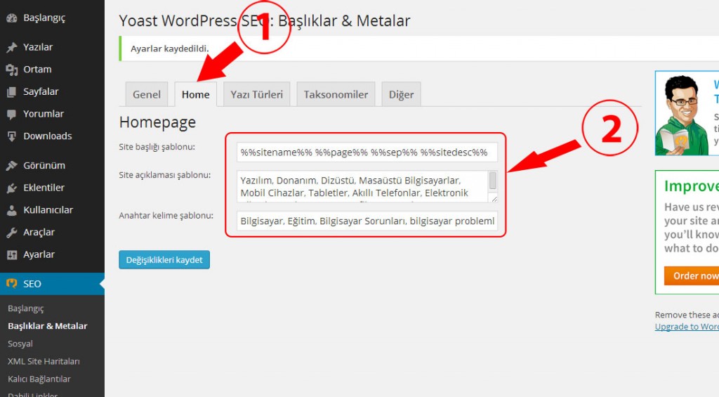 yoast seo ayarları 2