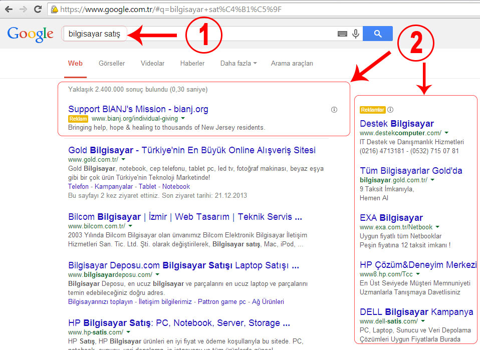 Google Adwords Nedir Ne işe Yarar ?