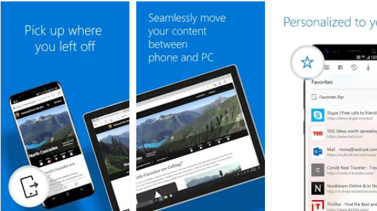 ayın android uygulamaları Microsoft Edge Android